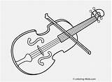 Coloring Violin Pages Popular Printable sketch template
