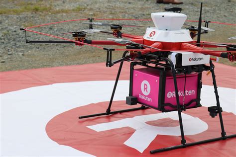 rakuten drone delivers hot meals  fukushima customers