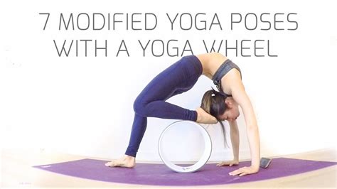 modified yoga poses   yoga wheel youtube yoga poses yoga
