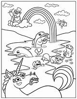 Rainbow Magic Coloring Pages Kids Print Color sketch template