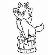 Marie Aristocats Coloring Pages Color Getdrawings Getcolorings sketch template