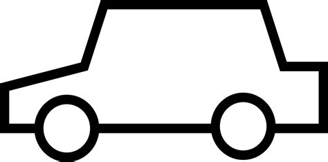 clipart simple car icon