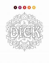 Coloring Color Number Pages Word Printable Adult Choose Board sketch template