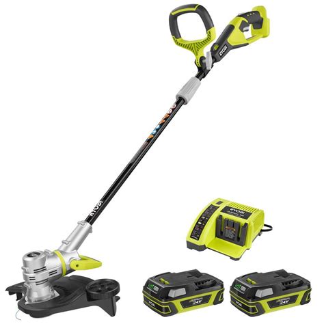 Ryobi 24 Volt Lithium Ion Cordless String Trimmer With 2 Compact