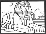 Coloring Egyptian Pages Sphinx Egypt Pyramid Ancient Pyramids Hatshepsut Drawing Colouring Drawings Kids Da Crafts Hieroglyphics Bing Cleopatra Line Egitto sketch template
