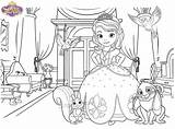 Sofia Coloring Pages First Princess Sophia Disney Visit sketch template
