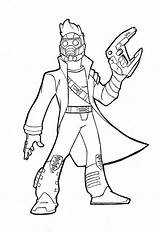 Star Lord Coloring Pages Drawing Cartoon Popular Printable Adults Getdrawings sketch template