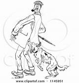 Attacking Dog Man Vintage Royalty Retro Illustration Clipart Prawny Vector sketch template