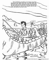 Finn Coloring Huckleberry Pages Kids Story Twain Mark Huck Stories Adventure Tom Sheets Sawyer Adventures Yahoo Search Honkingdonkey Clark Lewis sketch template