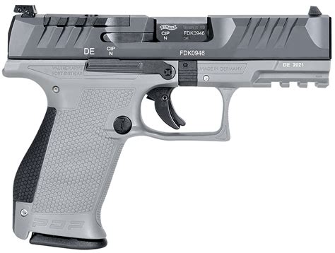 walther pdp compact mm  fs  shot gray polymer frame