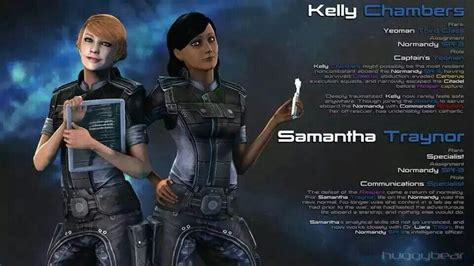 Kelly Chambers And Samantha Traynor Mass Effect Mass