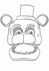 Freddy Fazbear Coloring Pages Color Printable Getcolorings Urgent sketch template