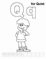 Quiet Coloring Letter Pages Worksheets Loud Printable Kids Handwriting Practice Clipart Queen Worksheeto Sound Via Library Popular Insertion Codes sketch template