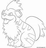 Pokemon Growlithe Coloring Pages Printable Supercoloring Print Drawing Color Colorare Da Outline Drawings Go Dot Disegno Original sketch template