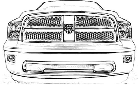 printable dodge ram  coloring pages