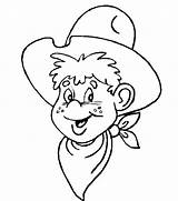 Cowboy Coloring Pages Printable Library Clipart sketch template