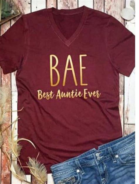 Best Aunt Ever Cricut Idea T Shirts For Women Bae
