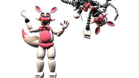 Enhanced Mangle And Toy Foxy By Andypurro On Deviantart