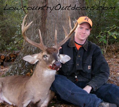 lowcountry outdoors  point buck harvested  oburg man drive