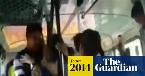 Two Women Fight Off Alleged Harassers On A Public Bus In India Video