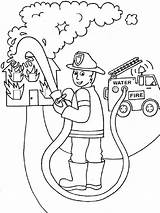 Coloring Firefighter Pages Fireman Kids Printable Color Bright Colors Favorite Choose Mycoloring sketch template