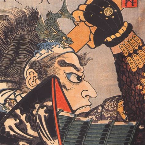 samurai tapestry japanese wall art retro decor japanese etsy