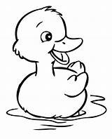 Duck Baby Template Coloring Templates Pages Colouring Printable Cute Ducks Shape Duckling Cartoon Animal Coloringpage Rubber sketch template