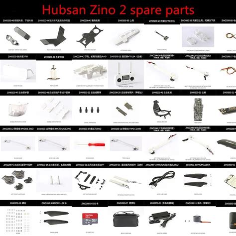hubsan zino  zino rc drone quadcopter ersatzteile shell klinge esc motor arm gimbal fpc gps