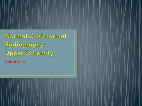 normal abnormal radiography