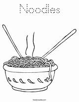 Noodles Coloring Pages Dinner Colouring Worksheet Food Noodle Week Spaghetti Twisty Color Printable Outline Sheets Pasta Favorites Login Twistynoodle Add sketch template