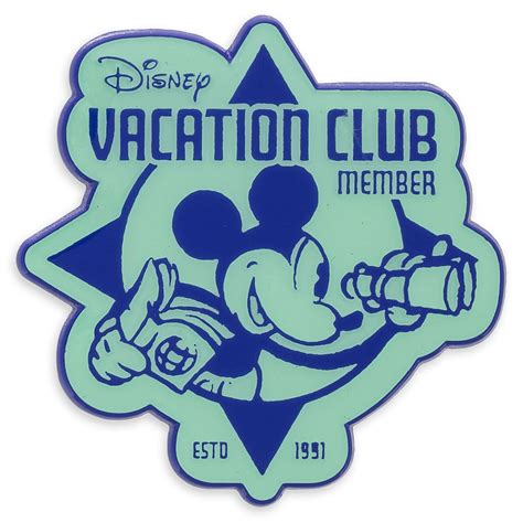 mickey mouse  disney vacation club logo pin disney vacation club disney vacations