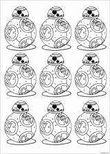 Bb8 Wars Star Coloring Robot Awakens Bb Force Pages Online Color sketch template