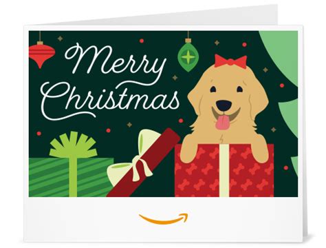 amazonca amazonca gift card print christmas puppy gift cards