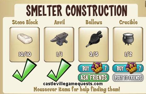 castleville game castleville game smelter guide