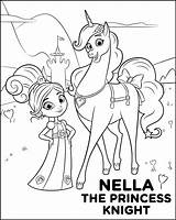 Nella Princess Knight Coloring Pages Disney Printable Sheet Print Scribblefun Sheets Kids Size Getdrawings Getcolorings sketch template