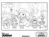 Mcstuffins Coloring Everfreecoloring sketch template