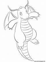 Dragonite Pokemon Coloring Pages Printable Color Print sketch template