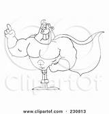 Outline Man Coloring Illustration Hero Super Gesturing Royalty Clipart Rf Toon Hit Superhero Pages 2021 sketch template