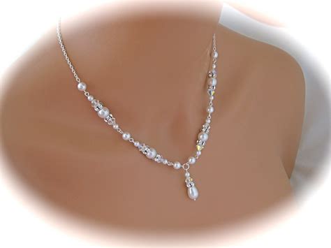 wedding jewelry set bridal necklace  clairesparklesbridal