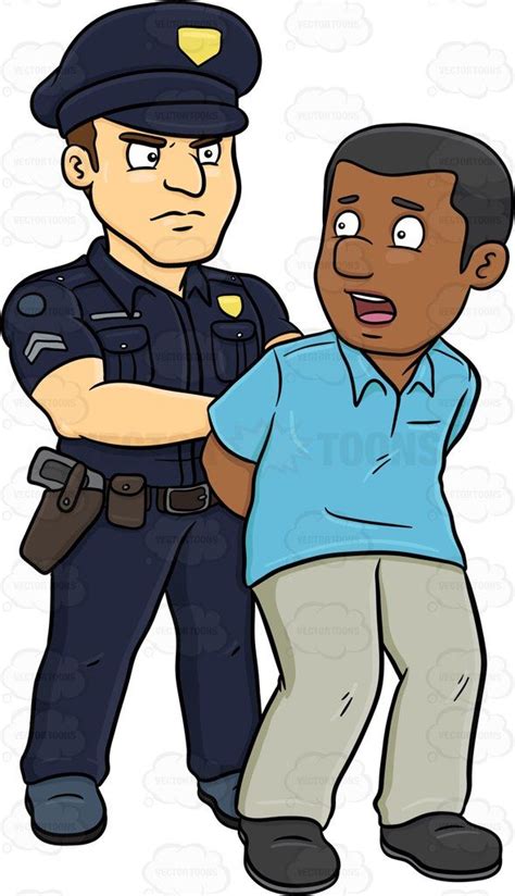 Black Man Getting Arrested Clipart Clipground