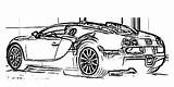Bugatti Coloring Pages Car Chiron Veyron Electronic Trending Days Last sketch template