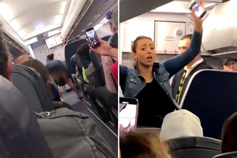drunk spirit airlines passenger flashes her bum and twerks in epic