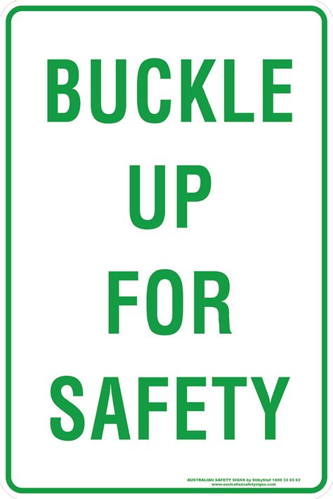 buckle up for safety buy now discount safety signs australia