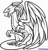 Fire Dragon Coloring Pages Realistic Printable Color Drago Print Getcolorings sketch template