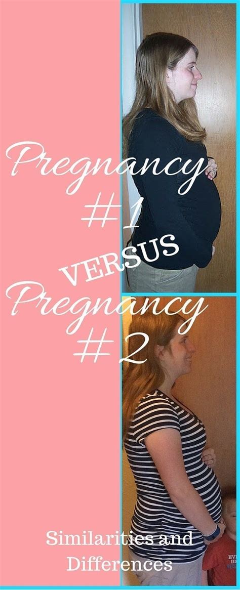 First Pregnancy Versus Second Pregnancy