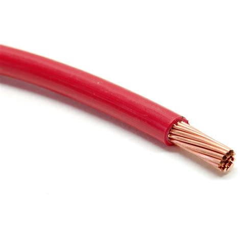 awg  stranded thhn red copper building wire ft cut amazoncom industrial scientific