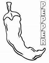 Pepper Coloring Pages sketch template