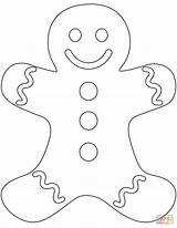 Gingerbread Man Coloring Pages Printable Drawing Plain Ginger Christmas Bread Cookie Sheet Lebkuchenmann Girl Template Men Clipart Outline Color Colouring sketch template
