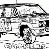 Car Coloring Rally 80s Racing 1985 Pages Machinery Vehicles Children Chinese Colorkid sketch template
