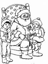 Kerstman Kleurplaat Weihnachten Claus Kerstmis Malvorlage Kleurplaten Stemmen Stimmen sketch template